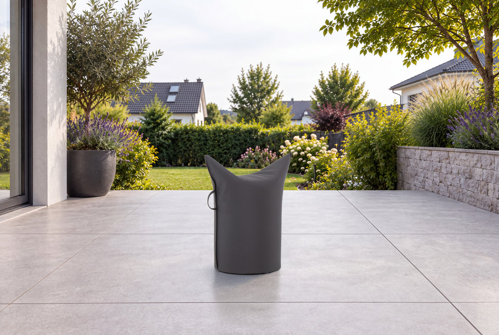 Hocker Outdoor Carbon (nicht abziehbar) | Hohe Ausführung | Sitzhöhe 50 cm