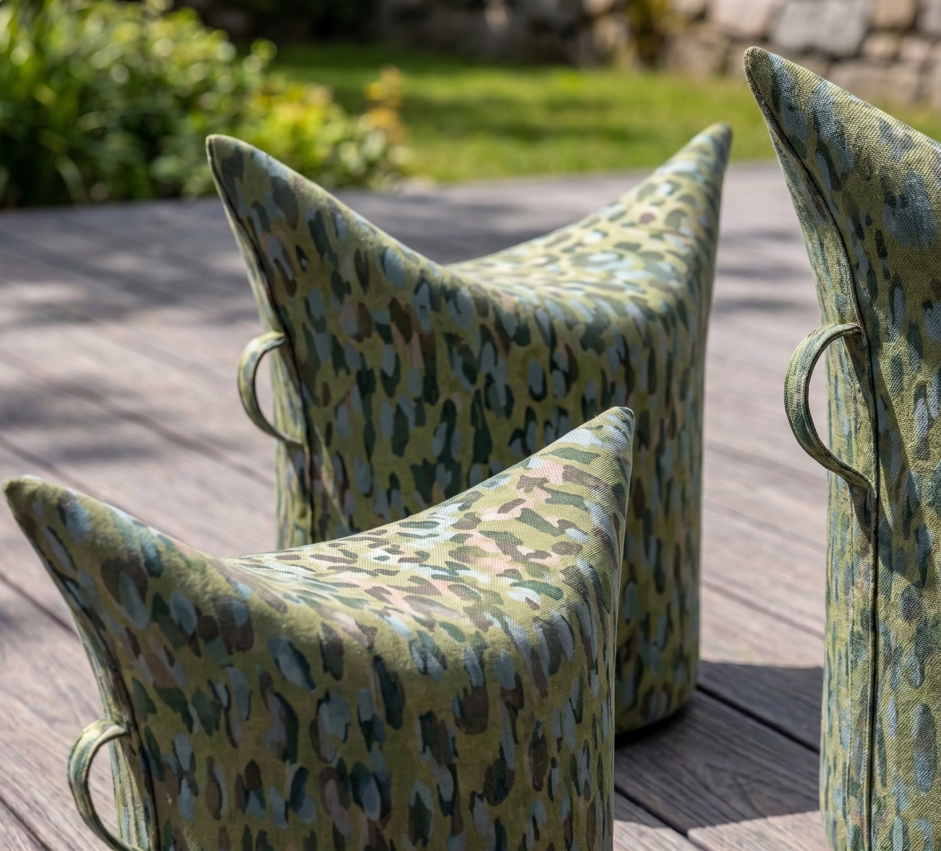 Sommer-Edition Hocker "Tropic Sauvage" | Hohe Ausführung | Sitzhöhe 50 cm
