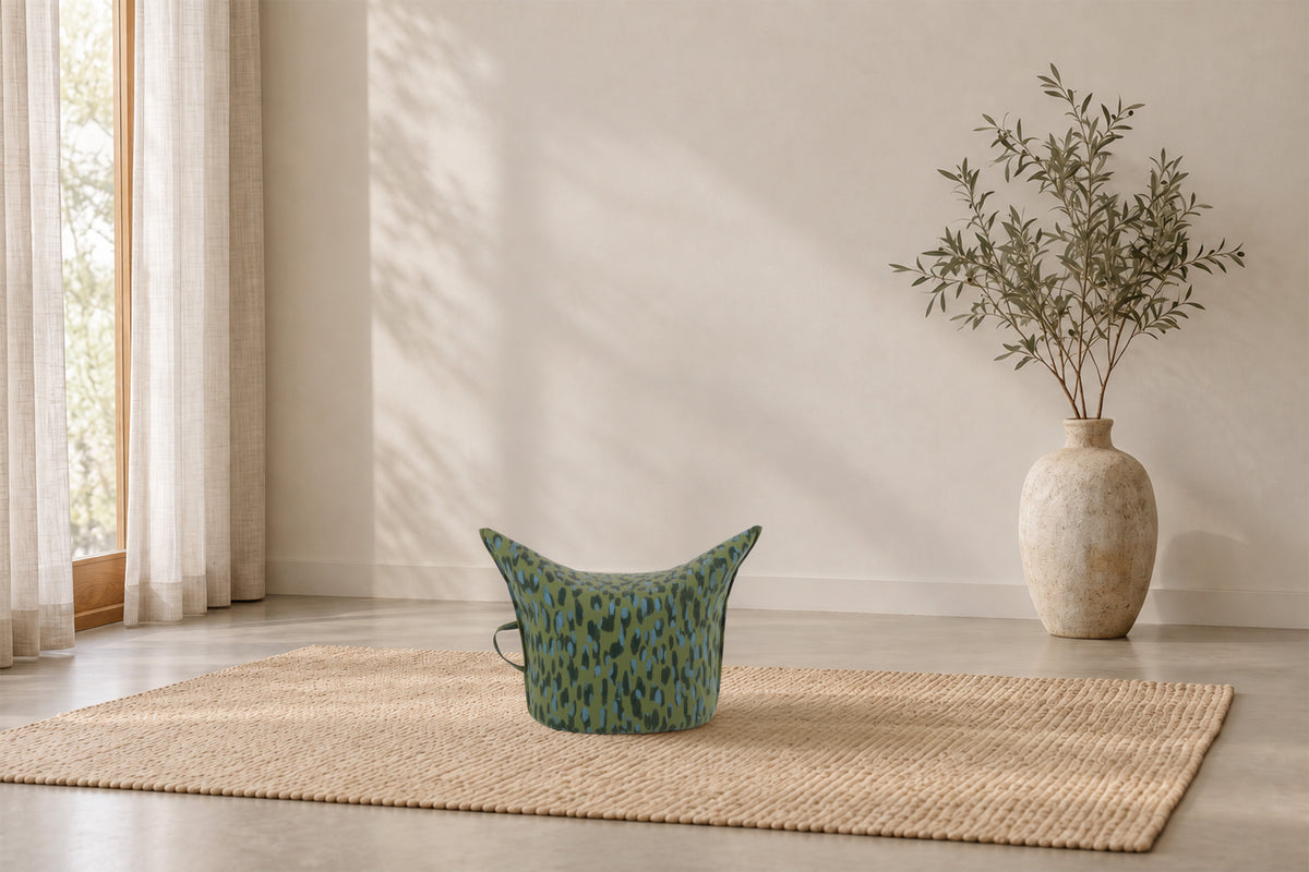 Sommer-Edition Hocker "Tropic Sauvage" | Mini Ausführung | Sitzhöhe 28 cm