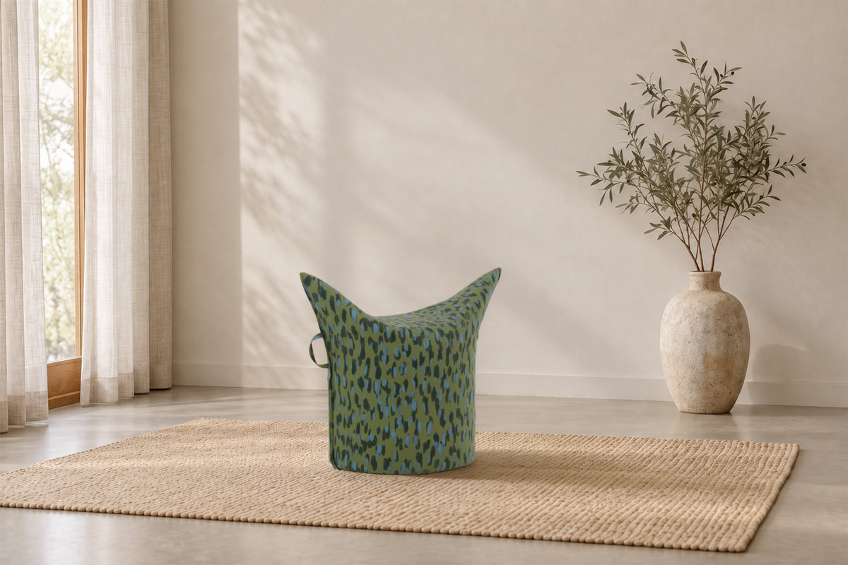 Sommer-Edition Hocker "Tropic Sauvage" | Niedrige Ausführung | Sitzhöhe 42 cm