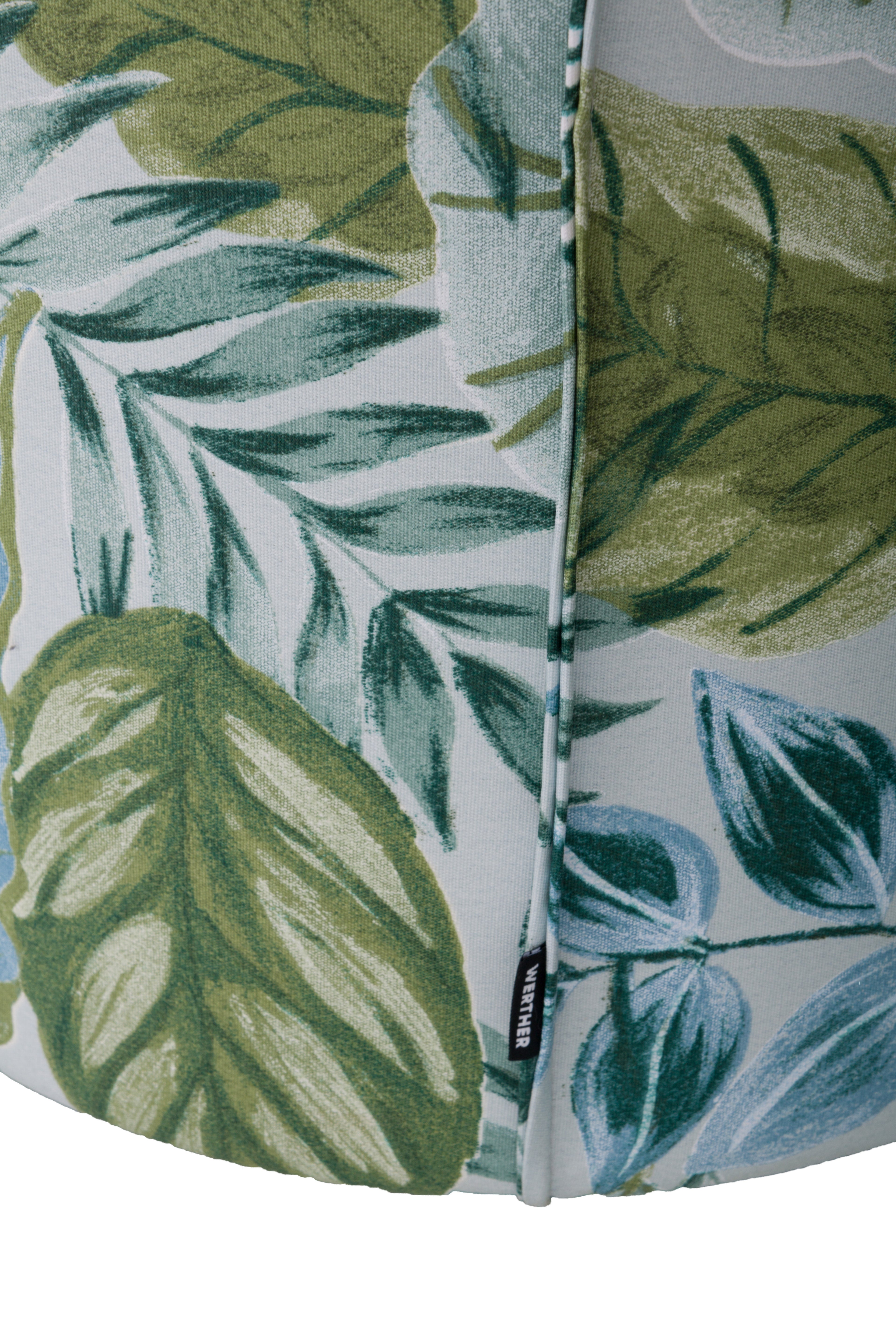 Sommer-Edition Hocker "Tropic Leaf" | Niedrige Ausführung | Sitzhöhe 42 cm