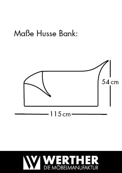 Husse „Hug“ Altrosa | für Zipfel Bank | Sitzhöhe 42 cm