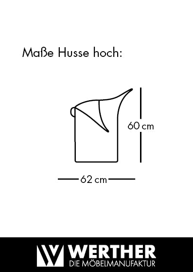 Husse „Hug“ Taupe | Hohe Ausführung | Sitzhöhe 50 cm