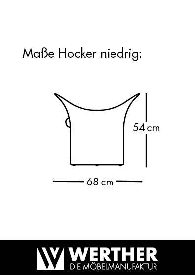 Sommer-Edition Hocker "Tropic Leaf" | Niedrige Ausführung | Sitzhöhe 42 cm