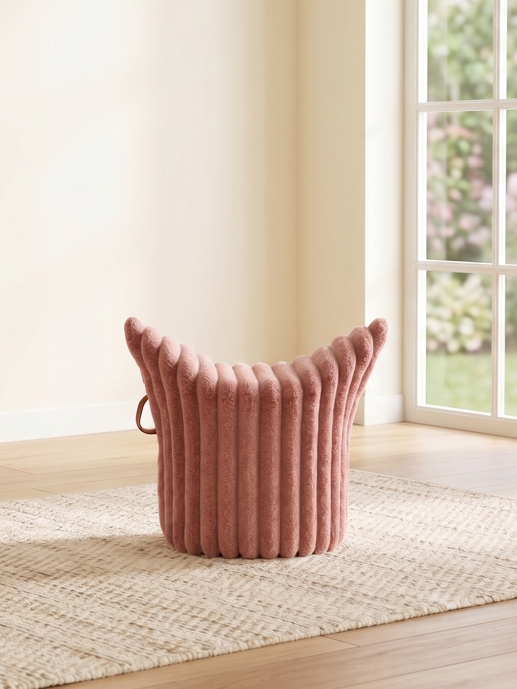 Winter-Edition Hocker „Hug“ Altrosa | Mini Ausführung | Sitzhöhe 28 cm
