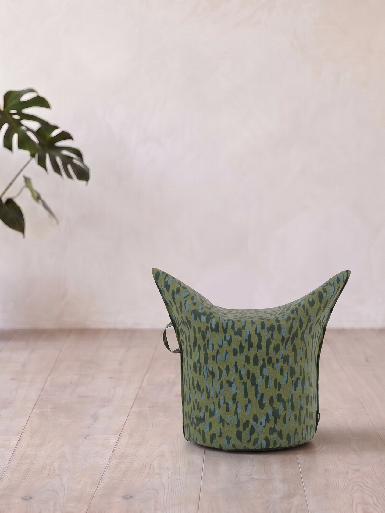 Sommer-Edition Hocker "Tropic Sauvage" | Niedrige Ausführung | Sitzhöhe 42 cm